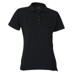 200g Ladies Pique Knit Golfer Black