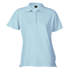 200g Ladies Pique Knit Golfer Light Blue