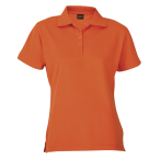 200g Ladies Pique Knit Golfer Orange