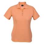 200g Ladies Pique Knit Golfer Papaya