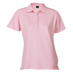 200g Ladies Pique Knit Golfer Pink