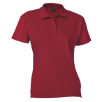 200g Ladies Pique Knit Golfer Red