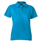 200g Ladies Pique Knit Golfer Surf Blue