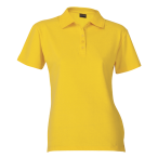 200g Ladies Pique Knit Golfer Yellow