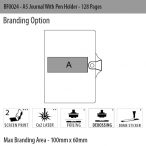 A5 Journal with Pen Holder Branding