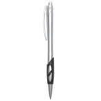 Cut out grip ballpoint pen Silver