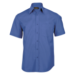 Mens Basic Short Sleeve Shirt French Blue