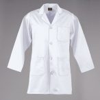 Poly Cotton Dust Coat - White